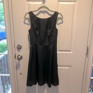 Betsy Johnson Black Laser Cut Sleeveless Dress Size 2